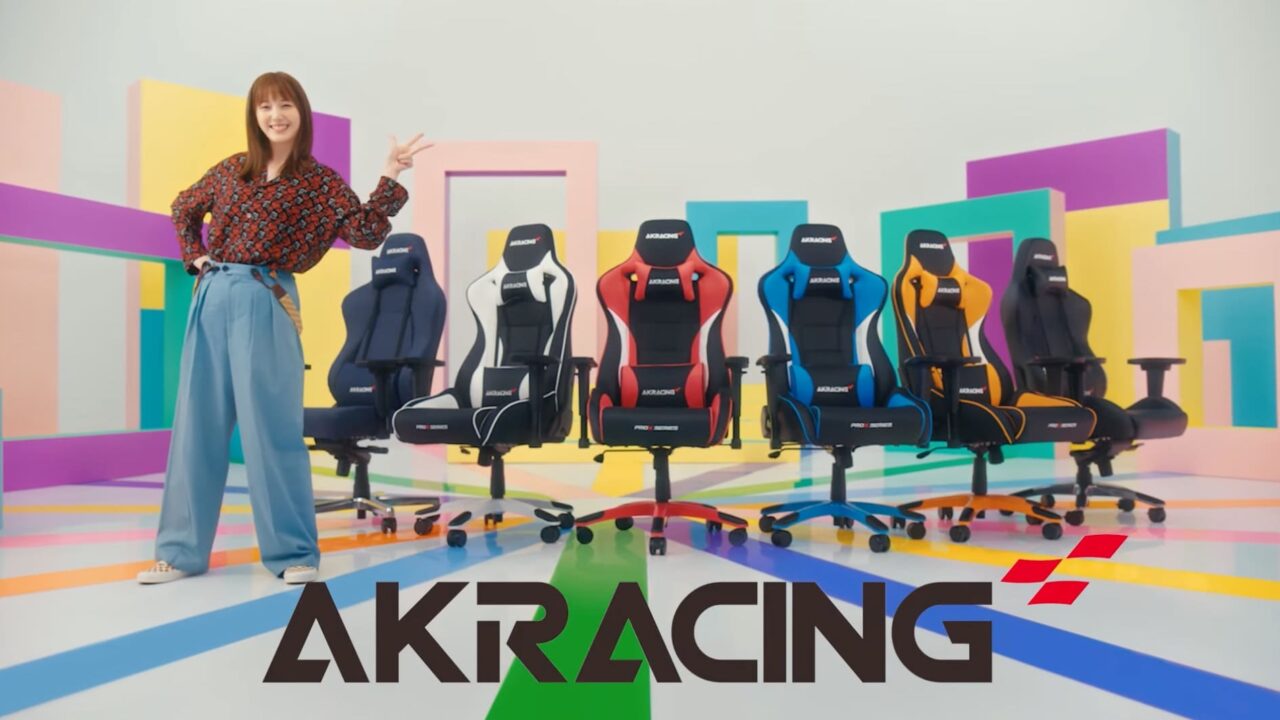 AKRacingのCM2023 女優